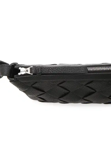 Bottega Veneta Men's Diago Intreccio Messenger Bag - Black Silver | Thumbnail 5 Bottega Veneta Men's Diago Intreccio Messenger Bag - Black Silver | Thumbnail 5