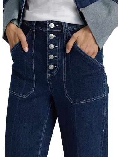 Cinq à Sept Women's Tailors Crease High-Rise Wide-Leg Pants - Oceane | Thumbnail 6 Cinq à Sept Women's Tailors Crease High-Rise Wide-Leg Pants - Oceane | Thumbnail 6