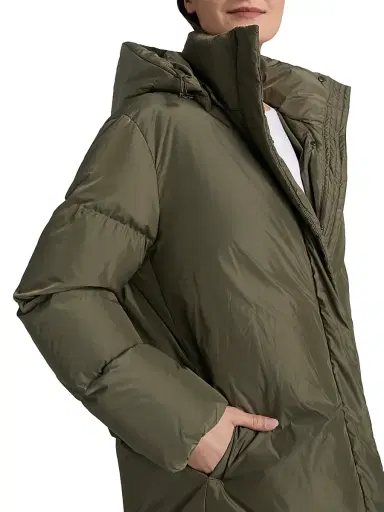 Jenni Kayne Women's Hooded Down Puffer Coat - Sage | Thumbnail 7 Jenni Kayne Women's Hooded Down Puffer Coat - Sage | Thumbnail 7