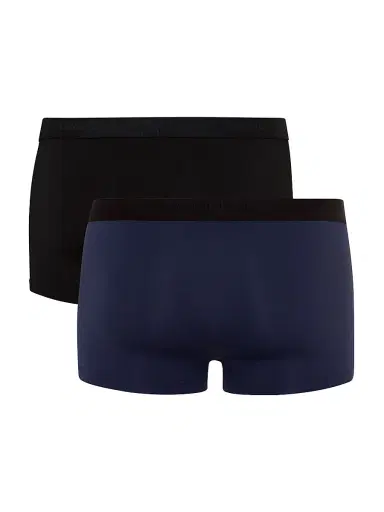 Hanro Men's 2-Pack Solid Boxer Briefs - Midnight Navy Black - Size XXL | Thumbnail 2 Hanro Men's 2-Pack Solid Boxer Briefs - Midnight Navy Black - Size XXL | Thumbnail 2