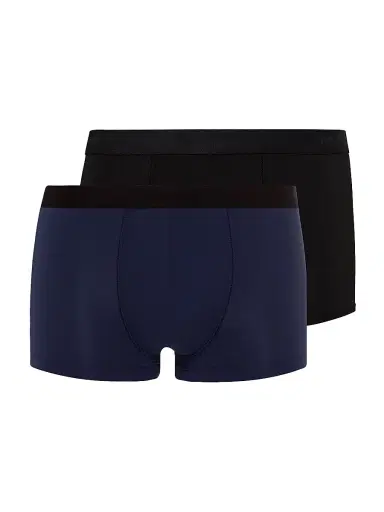 Hanro Men's 2-Pack Solid Boxer Briefs - Midnight Navy Black - Size XXL | Thumbnail 1 Hanro Men's 2-Pack Solid Boxer Briefs - Midnight Navy Black - Size XXL | Thumbnail 1