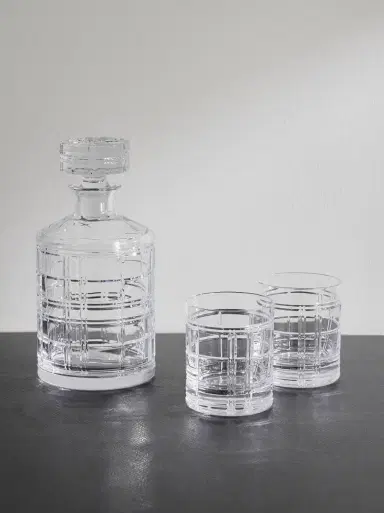 Ralph Lauren Home Hudson Plaid Crystal Decanter Gift Set - Men | Thumbnail 1 Ralph Lauren Home Hudson Plaid Crystal Decanter Gift Set - Men | Thumbnail 1
