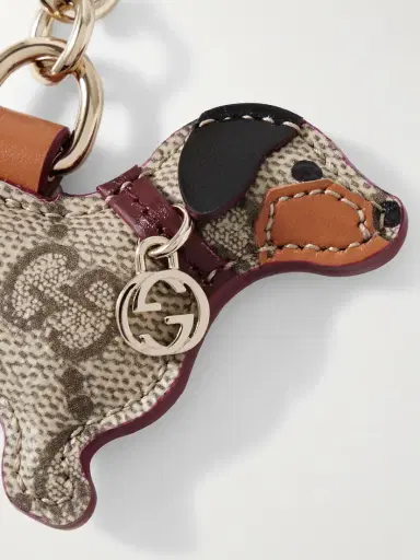 Gucci Embellished Leather Keychain | Thumbnail 4 Gucci Embellished Leather Keychain | Thumbnail 4