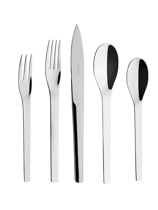 Mirage N2 Mirror-Finish 5-Piece Flatware Set - Inox Mirage N2 Mirror-Finish 5-Piece Flatware Set - Inox