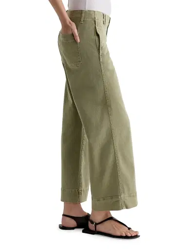 AG Jeans Women's Natasha Mid-Rise Crop Jeans - Sulfur Basil | Thumbnail 4 AG Jeans Women's Natasha Mid-Rise Crop Jeans - Sulfur Basil | Thumbnail 4
