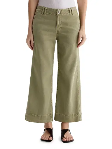 AG Jeans Women's Natasha Mid-Rise Crop Jeans - Sulfur Basil | Thumbnail 1 AG Jeans Women's Natasha Mid-Rise Crop Jeans - Sulfur Basil | Thumbnail 1