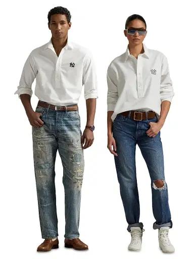 Polo Ralph Lauren Men's Yankees Oxford Shirt - White | Thumbnail 8 Polo Ralph Lauren Men's Yankees Oxford Shirt - White | Thumbnail 8