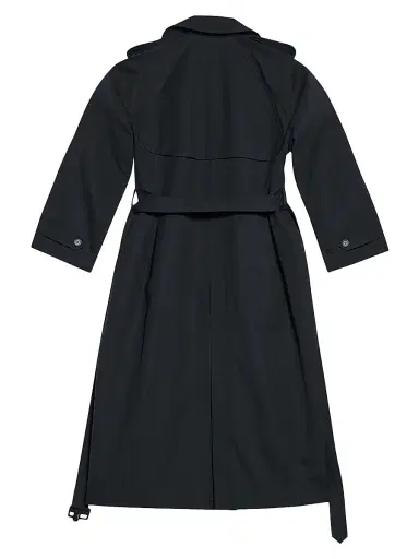 Balenciaga Women's Hourglass Trench Coat - Black | Thumbnail 2 Balenciaga Women's Hourglass Trench Coat - Black | Thumbnail 2