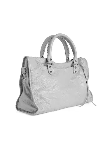 Balenciaga Women's Le City Tote Bag - Light Grey | Thumbnail 3 Balenciaga Women's Le City Tote Bag - Light Grey | Thumbnail 3