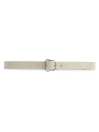 TOTEME Women's Swirl Suede Belt - Pearl | Thumbnail 2 TOTEME Women's Swirl Suede Belt - Pearl | Thumbnail 2
