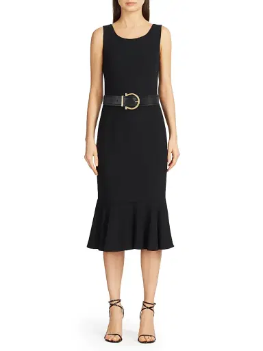 FERRAGAMO Women's Gancini Buckle Leather Belt - Black | Thumbnail 2 FERRAGAMO Women's Gancini Buckle Leather Belt - Black | Thumbnail 2