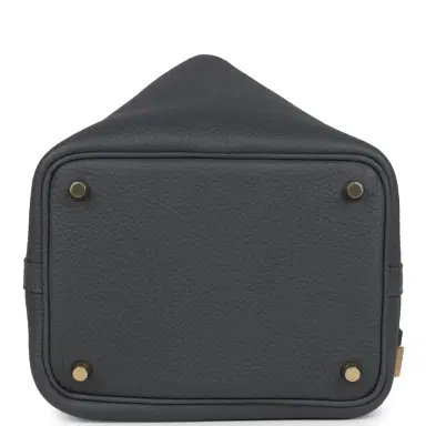 HERMÈS Hermes Picotin Lock 18 Ardoise Clemence Permabrass Hardware | Thumbnail 6 HERMÈS Hermes Picotin Lock 18 Ardoise Clemence Permabrass Hardware | Thumbnail 6