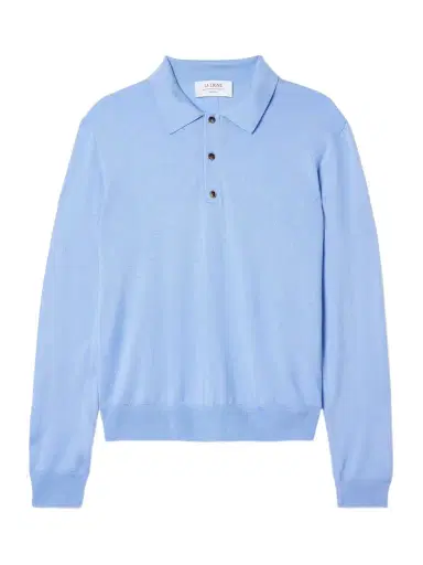 La Ligne Ben Oversized Silk, Wool And Cashmere-blend Polo Sweater | Thumbnail 1 La Ligne Ben Oversized Silk, Wool And Cashmere-blend Polo Sweater | Thumbnail 1