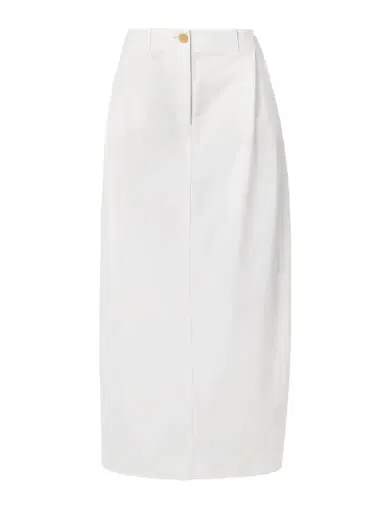 Khaite Lucian Pleated Cotton-poplin Maxi Skirt | Thumbnail 1 Khaite Lucian Pleated Cotton-poplin Maxi Skirt | Thumbnail 1
