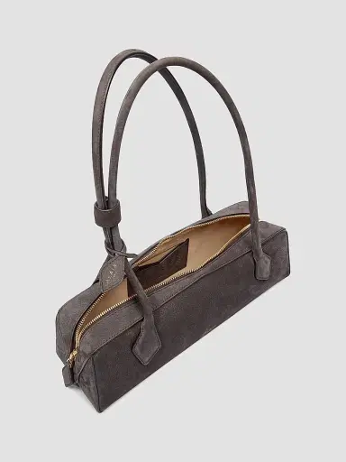 Alaïa Women's Le Teckel Leather Shoulder Bag - Anthracite | Thumbnail 3 Alaïa Women's Le Teckel Leather Shoulder Bag - Anthracite | Thumbnail 3