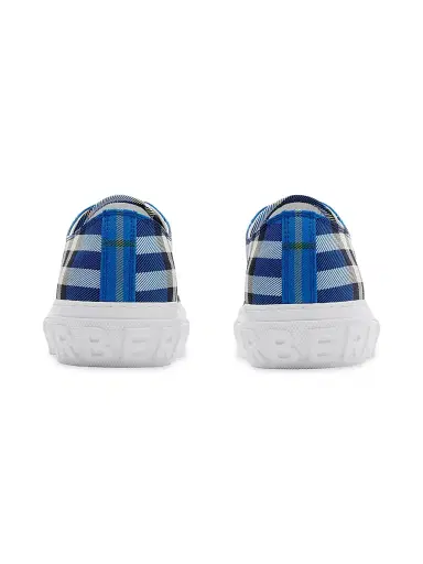 Burberry Men's Check Low-Top Sneakers - Hyacinth | Thumbnail 3 Burberry Men's Check Low-Top Sneakers - Hyacinth | Thumbnail 3
