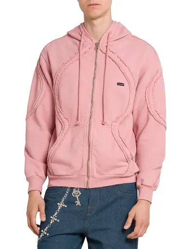 Bluemarble Men's Drawstring Zip-Front Hoodie | Thumbnail 3 Bluemarble Men's Drawstring Zip-Front Hoodie | Thumbnail 3