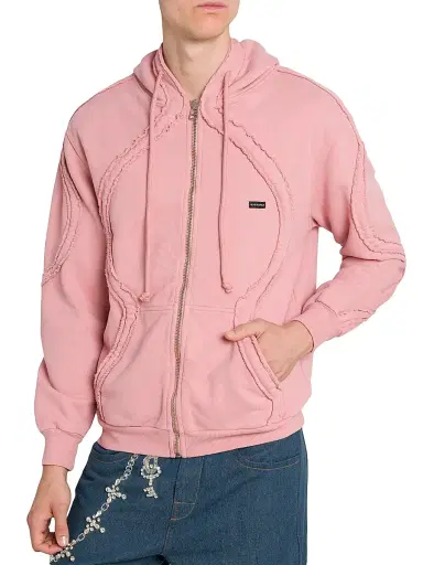 Bluemarble Men's Drawstring Zip-Front Hoodie | Thumbnail 6 Bluemarble Men's Drawstring Zip-Front Hoodie | Thumbnail 6