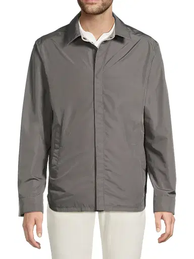 Canali Men's Reversible Shirt Jacket - Light Tan | Thumbnail 6 Canali Men's Reversible Shirt Jacket - Light Tan | Thumbnail 6