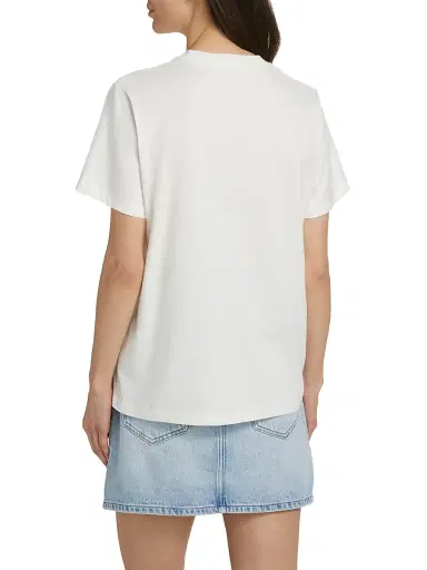 Ganni Women's Grapes Logo Cotton T-Shirt - Egret | Thumbnail 5 Ganni Women's Grapes Logo Cotton T-Shirt - Egret | Thumbnail 5