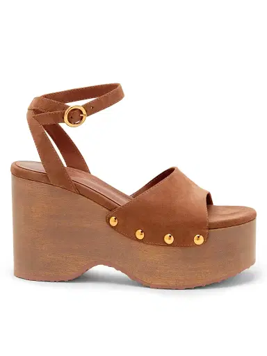Gianvito Rossi Women's 95MM Suede Platform Sandals - Praline | Thumbnail 1 Gianvito Rossi Women's 95MM Suede Platform Sandals - Praline | Thumbnail 1
