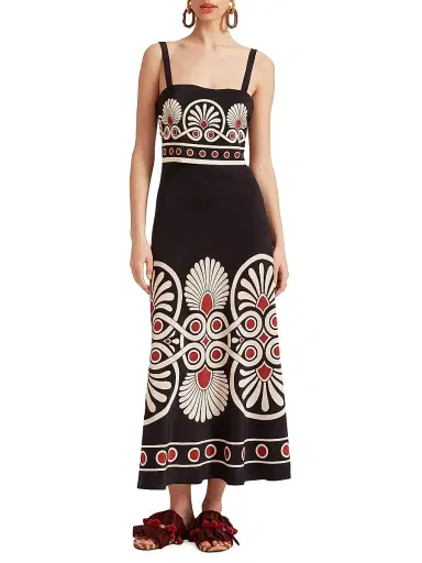 La DoubleJ Women's Slip-Around Dress - Medallion Black | Thumbnail 3 La DoubleJ Women's Slip-Around Dress - Medallion Black | Thumbnail 3