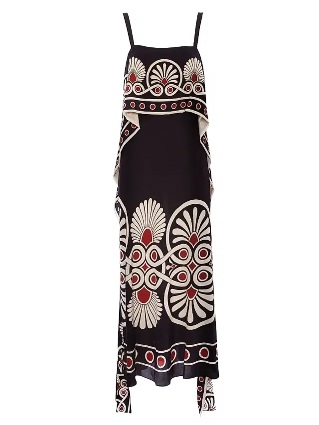 Women's Slip-Around Dress - Medallion Black Women's Slip-Around Dress - Medallion Black