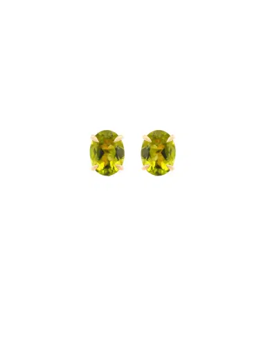Wish Fine Jewelry 3.64ct Peridoto 18K Gold Stud Earrings | Thumbnail 1 Wish Fine Jewelry 3.64ct Peridoto 18K Gold Stud Earrings | Thumbnail 1