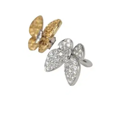 Van Cleef & Arpels Van Cleef & Arpels Between The Finger "Two Butterfly" Ring Yellow Sapphire & Diamonds 18K White Gold | Thumbnail 3 Van Cleef & Arpels Van Cleef & Arpels Between The Finger "Two Butterfly" Ring Yellow Sapphire & Diamonds 18K White Gold | Thumbnail 3