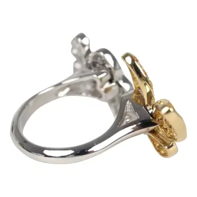 Van Cleef & Arpels Van Cleef & Arpels Between The Finger "Two Butterfly" Ring Yellow Sapphire & Diamonds 18K White Gold | Thumbnail 5 Van Cleef & Arpels Van Cleef & Arpels Between The Finger "Two Butterfly" Ring Yellow Sapphire & Diamonds 18K White Gold | Thumbnail 5