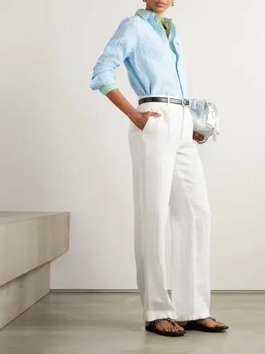 Polo Ralph Lauren Pleated Linen Straight-leg Pants | Thumbnail 2 Polo Ralph Lauren Pleated Linen Straight-leg Pants | Thumbnail 2