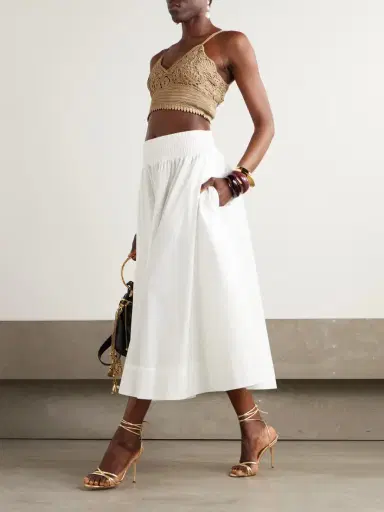 Ralph Lauren Collection Cropped Crocheted Cotton Top | Thumbnail 2 Ralph Lauren Collection Cropped Crocheted Cotton Top | Thumbnail 2