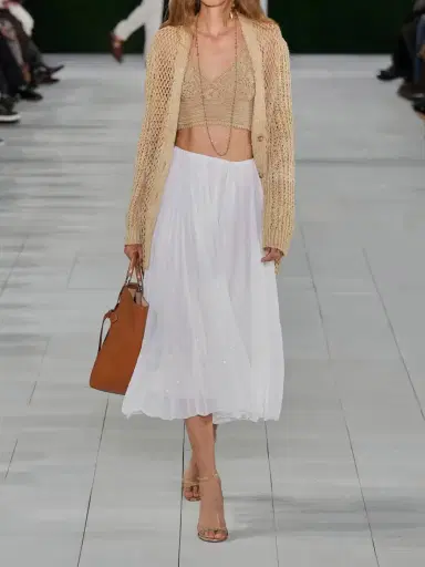 Ralph Lauren Collection Cropped Crocheted Cotton Top | Thumbnail 4 Ralph Lauren Collection Cropped Crocheted Cotton Top | Thumbnail 4