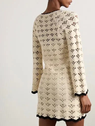 Zimmermann Rhiannon Crocheted Cotton Mini Dress | Thumbnail 3 Zimmermann Rhiannon Crocheted Cotton Mini Dress | Thumbnail 3