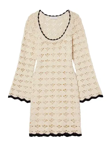 Zimmermann Rhiannon Crocheted Cotton Mini Dress | Thumbnail 1 Zimmermann Rhiannon Crocheted Cotton Mini Dress | Thumbnail 1