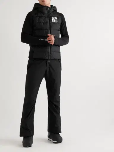 Moncler Grenoble Logo-Appliquéd Fleece and Shell Down Zip-Up Hoodie - Men | Thumbnail 2 Moncler Grenoble Logo-Appliquéd Fleece and Shell Down Zip-Up Hoodie - Men | Thumbnail 2