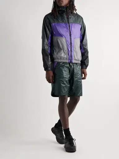 Moncler Grenoble Straight-Leg Colour-Block Ripstop Drawstring Shorts - Men | Thumbnail 2 Moncler Grenoble Straight-Leg Colour-Block Ripstop Drawstring Shorts - Men | Thumbnail 2