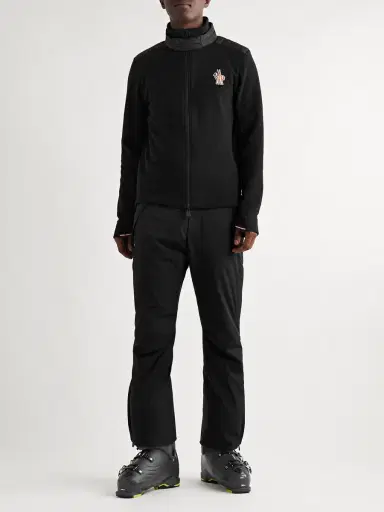 Moncler Grenoble Logo-Appliquéd Fleece Zip-Up Ski Base Layer - Men | Thumbnail 2 Moncler Grenoble Logo-Appliquéd Fleece Zip-Up Ski Base Layer - Men | Thumbnail 2