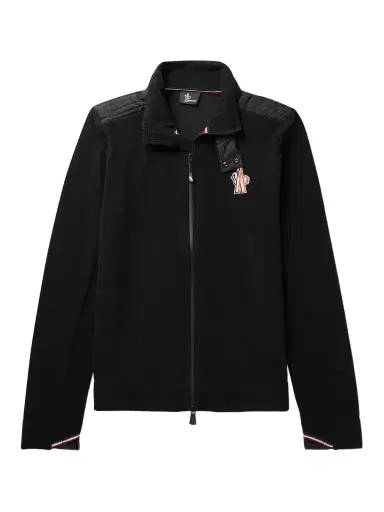 Moncler Grenoble Logo-Appliquéd Fleece Zip-Up Ski Base Layer - Men | Thumbnail 1 Moncler Grenoble Logo-Appliquéd Fleece Zip-Up Ski Base Layer - Men | Thumbnail 1