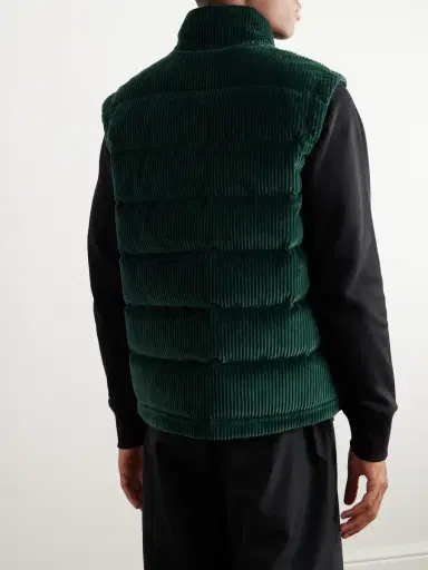 Moncler Grenoble Jantzen Logo-Appliquéd Stretch-Cotton Corduroy Down Gilet - Men | Thumbnail 3 Moncler Grenoble Jantzen Logo-Appliquéd Stretch-Cotton Corduroy Down Gilet - Men | Thumbnail 3