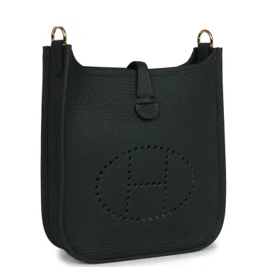 HERMÈS Hermes Evelyne TPM Vert Fonce Clemence Gold Hardware | Thumbnail 2 HERMÈS Hermes Evelyne TPM Vert Fonce Clemence Gold Hardware | Thumbnail 2