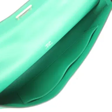 HERMÈS Hermes Kelly Cut Vert Vertigo Swift Palladium Hardware | Thumbnail 8 HERMÈS Hermes Kelly Cut Vert Vertigo Swift Palladium Hardware | Thumbnail 8