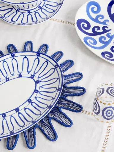 Themis Z Kyma Painted Porcelain Serving Platter | Thumbnail 2 Themis Z Kyma Painted Porcelain Serving Platter | Thumbnail 2