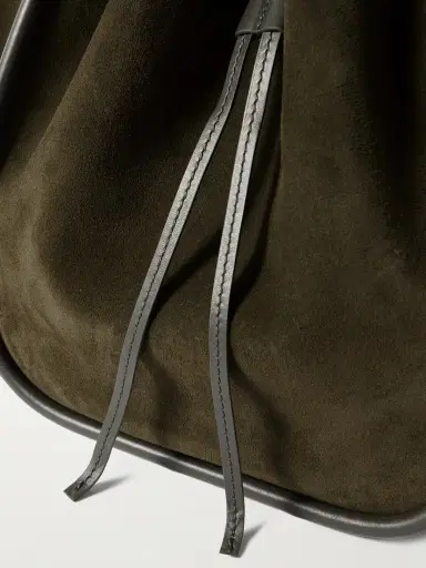 Proenza Schouler Large Leather-trimmed Ruched Suede Tote | Thumbnail 4 Proenza Schouler Large Leather-trimmed Ruched Suede Tote | Thumbnail 4