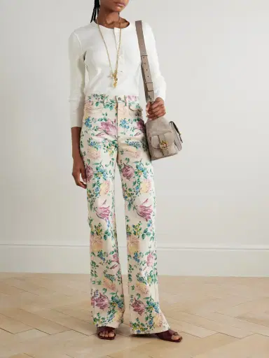 Chloé Floral-print High-rise Straight-leg Jeans | Thumbnail 2 Chloé Floral-print High-rise Straight-leg Jeans | Thumbnail 2