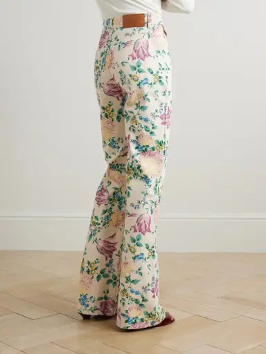 Chloé Floral-print High-rise Straight-leg Jeans | Thumbnail 4 Chloé Floral-print High-rise Straight-leg Jeans | Thumbnail 4
