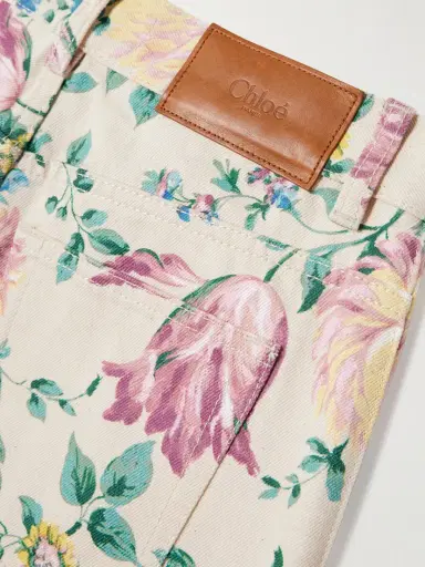 Chloé Floral-print High-rise Straight-leg Jeans | Thumbnail 6 Chloé Floral-print High-rise Straight-leg Jeans | Thumbnail 6
