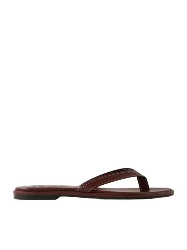 aeyde Melody Leather Flip Flops