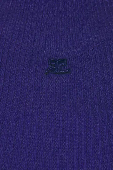 Courreges Mock Neck Light Rib Top | Thumbnail 5 Courreges Mock Neck Light Rib Top | Thumbnail 5