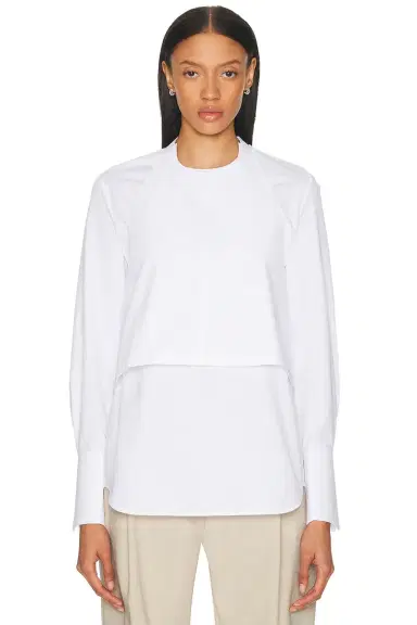 Wardrobe.NYC Layered Halter Shirt | Thumbnail 1 Wardrobe.NYC Layered Halter Shirt | Thumbnail 1